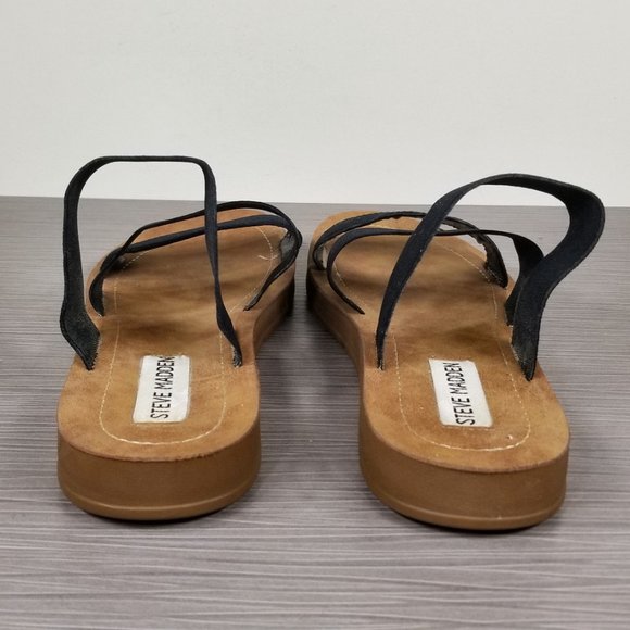 Steve Madden Pascale Slide Sandal, Black Fabric, Womens Size 7 M / 37.5 - Picture 5 of 8